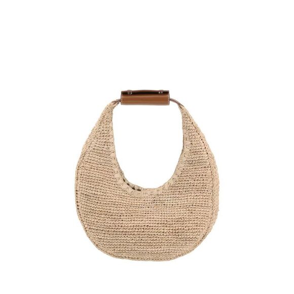 Staud Handbags - Staud Beige Raffia Women's Handbag